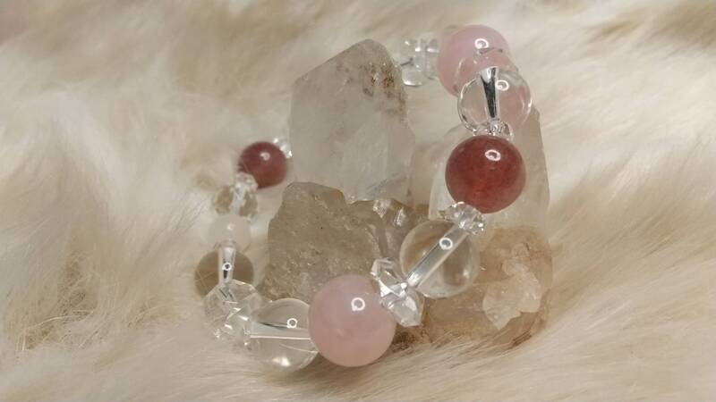 天然石ブレスレット(あか)